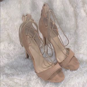 Wild Diva Lace Up Heels